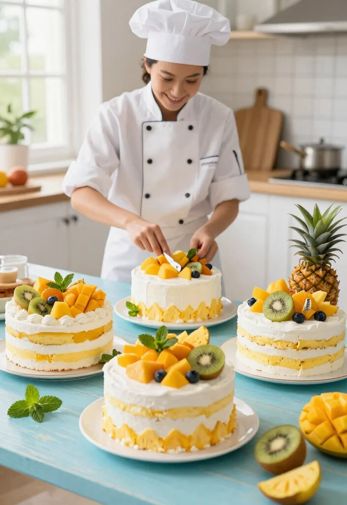 12 Fairy Cake Ideas That Hold Their Shape in Summer Heat - 1. Tropical Fruit Fairy Cakes 1