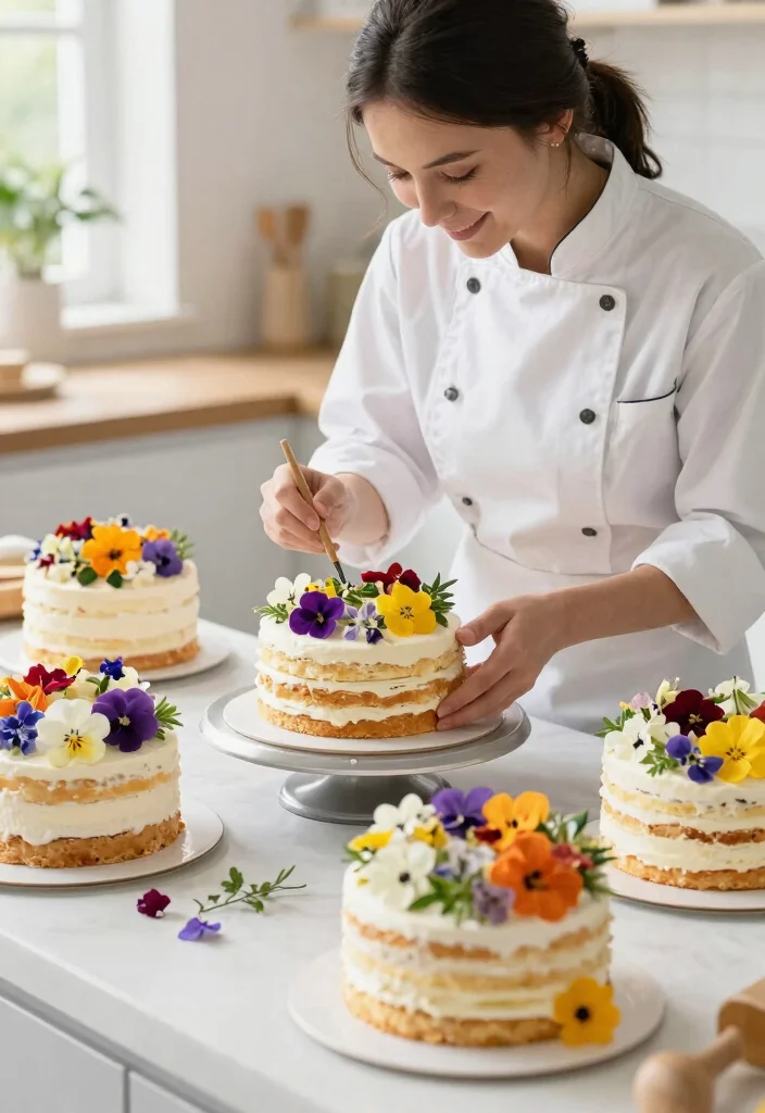 12 Fairy Cake Ideas That Hold Their Shape in Summer Heat - 12. Summer Garden Fairy Cakes 1