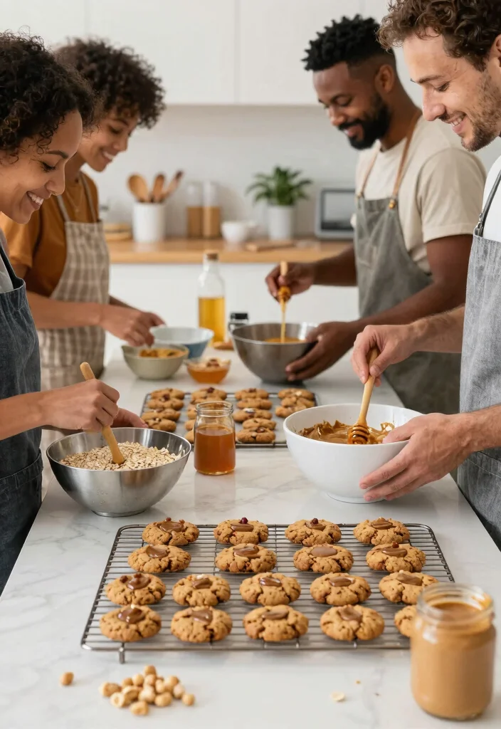 12 Healthy Cookie Recipes That Hold Shape After Cooling - 1. Peanut Butter Oatmeal Cookies 1