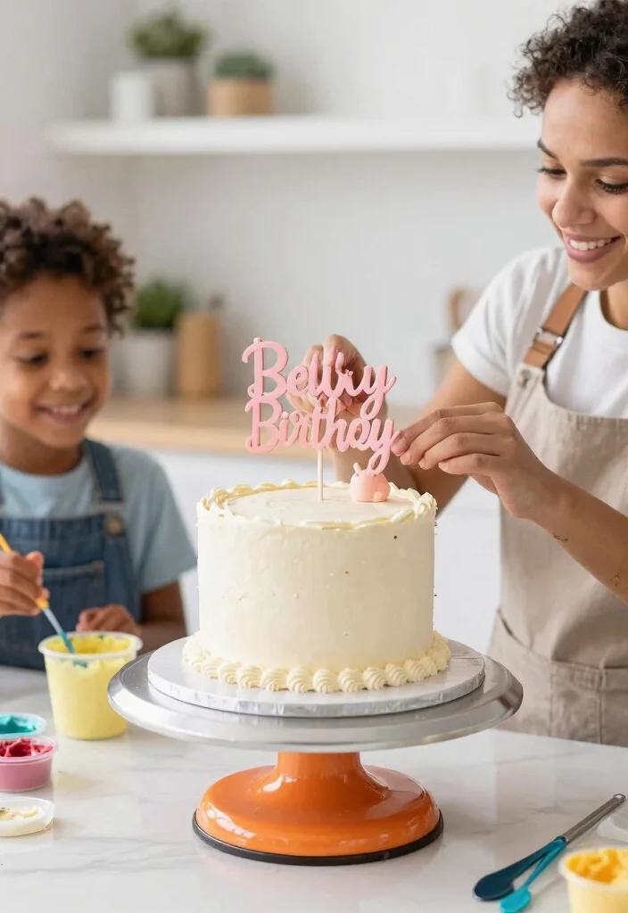12 Korean Cake Decoration Ideas With Crisp Buttercream Lines for Beginners - 12. Cake Toppers 1