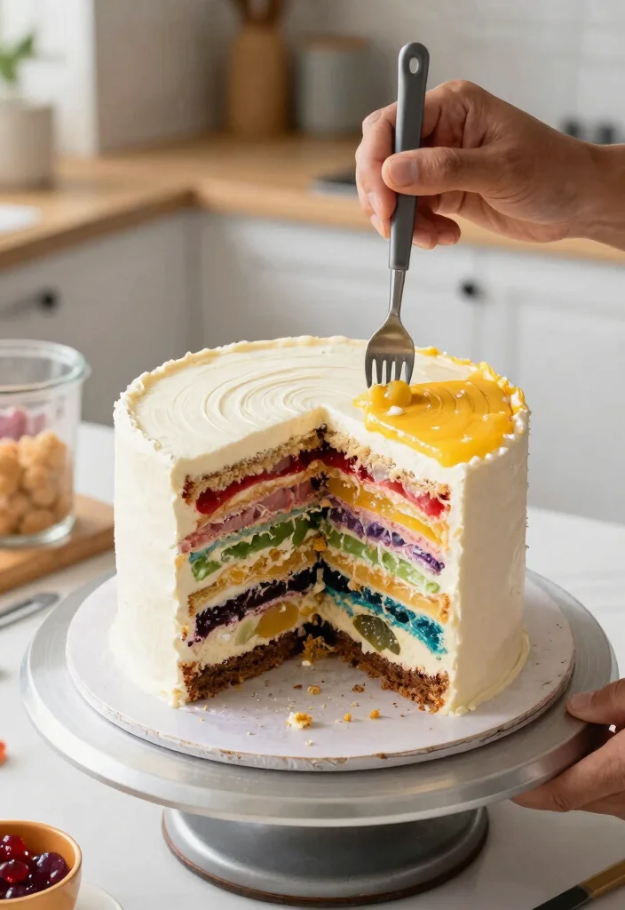 12 Korean Cake Decoration Ideas With Crisp Buttercream Lines for Beginners - 9. Layered Cake Designs 1