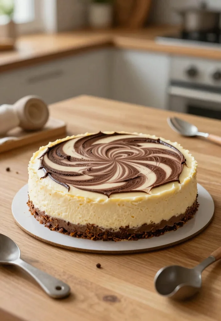 12 Lotus Cheesecake Decoration Ideas That Don't Crack When Sliced - 10. Delightful Layered Swirls 1