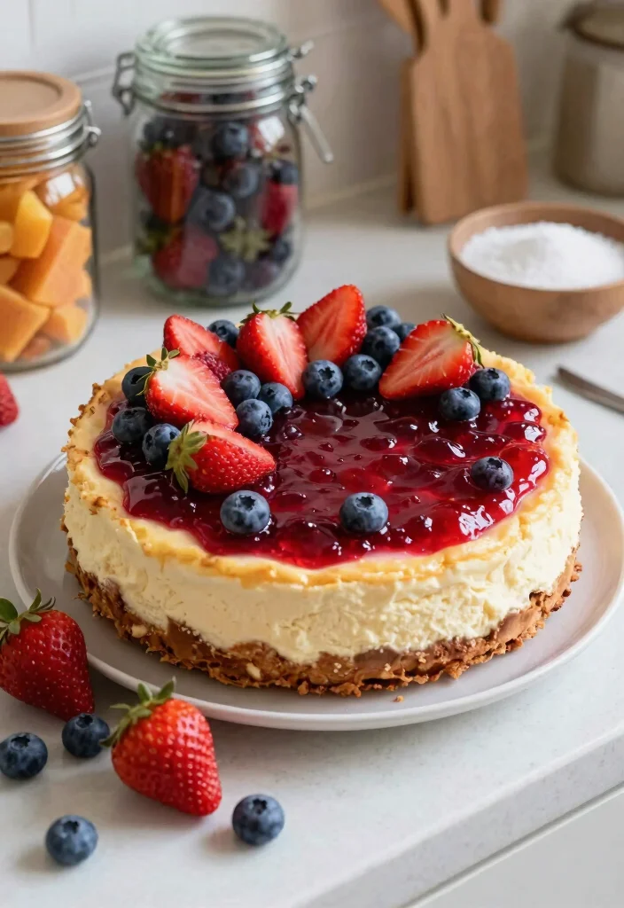12 Lotus Cheesecake Decoration Ideas That Don't Crack When Sliced - 3. Fruity Layer Surprise 1