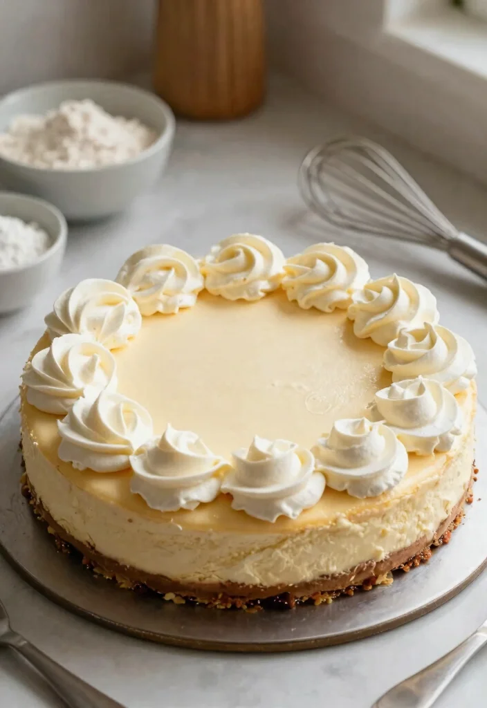 12 Lotus Cheesecake Decoration Ideas That Don't Crack When Sliced - 5. Whipped Cream Clouds 1