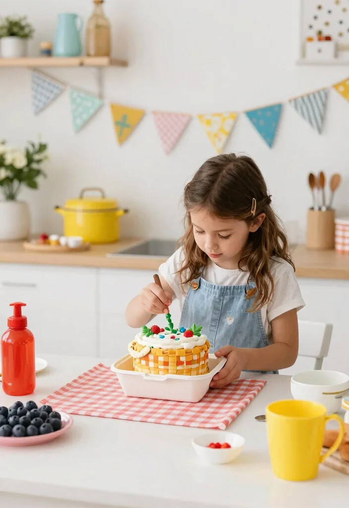 14 Bento Cake Designs for Girl With Decorations That Stay Secure in Transit - 13. Outdoor Picnic Cake 1