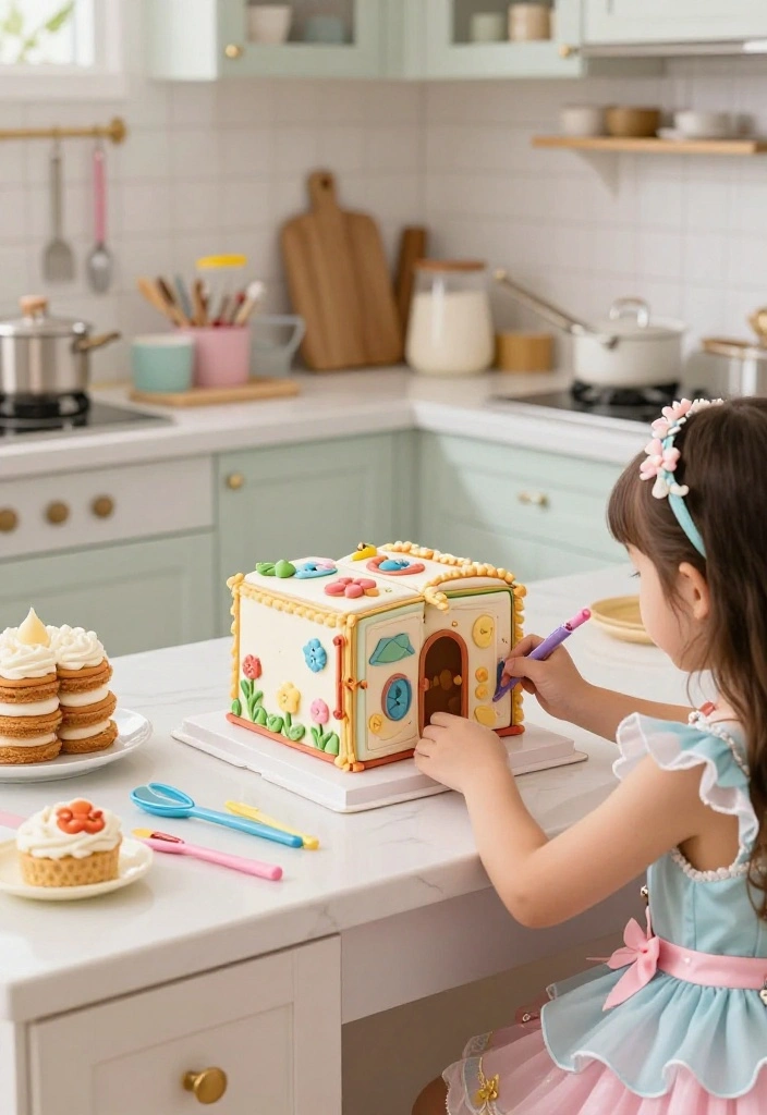 14 Bento Cake Designs for Girl With Decorations That Stay Secure in Transit - 9. Fairy Tale Storybook Cake 1
