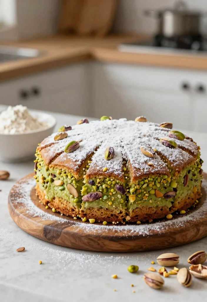 14 Cake Ideas for Boyfriend Birthday With Masculine Designs No Fondant Needed - 11. Pistachio and Almond Cake 1