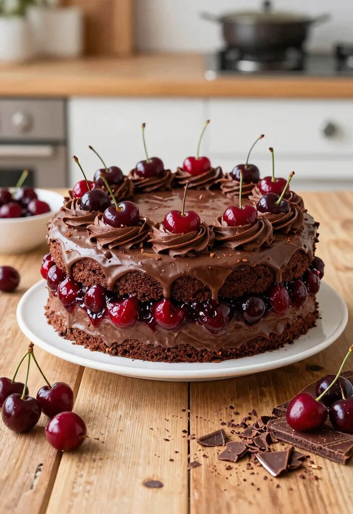 14 Cake Ideas for Boyfriend Birthday With Masculine Designs No Fondant Needed - 12. Cherry Chocolate Cake 1