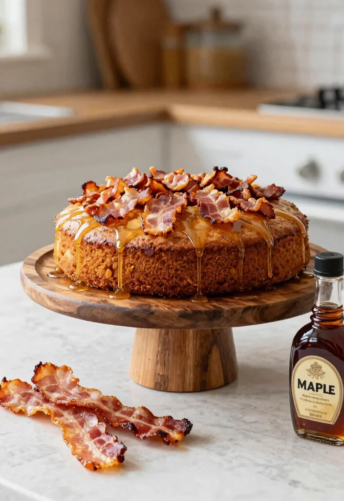 14 Cake Ideas for Boyfriend Birthday With Masculine Designs No Fondant Needed - 4. Bacon Maple Cake 1