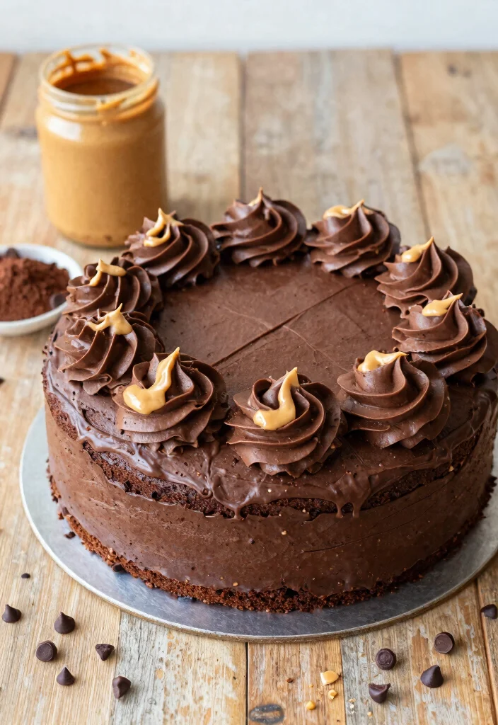 14 Cake Ideas for Boyfriend Birthday With Masculine Designs No Fondant Needed - 5. Peanut Butter Chocolate Cake 1