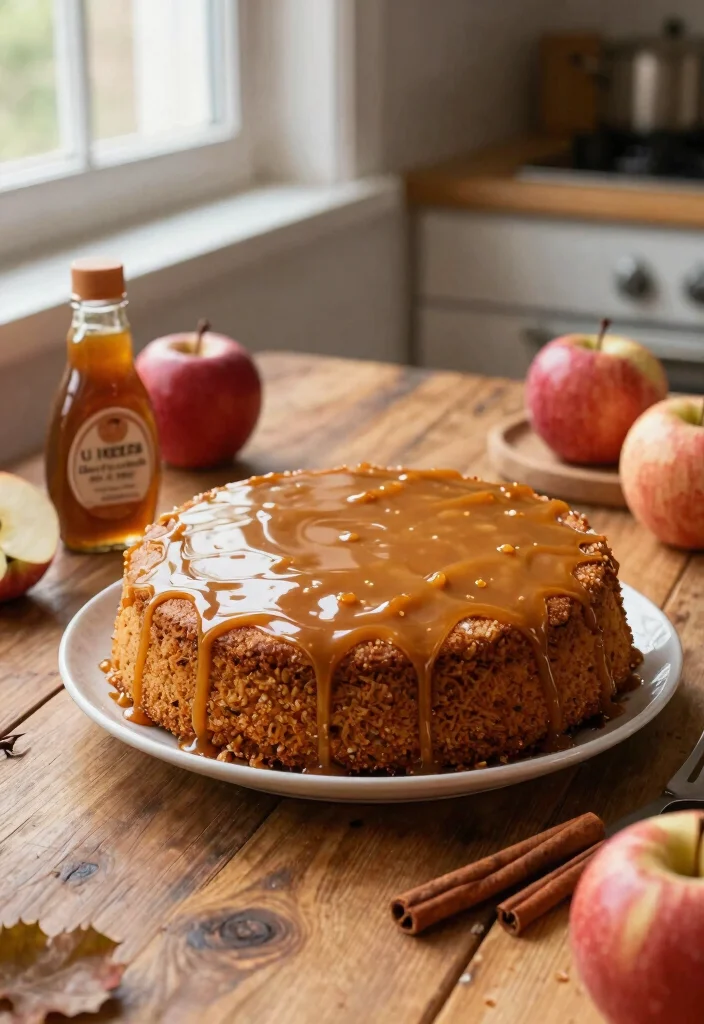 14 Cake Ideas for Boyfriend Birthday With Masculine Designs No Fondant Needed - 6. Caramel Apple Cake 1