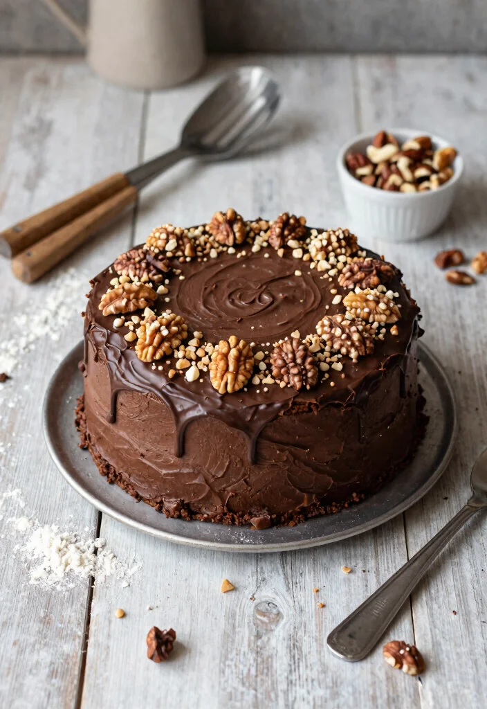 14 Cake Ideas for Boyfriend Birthday With Masculine Designs No Fondant Needed - 7. Nutty Chocolate Cake 1