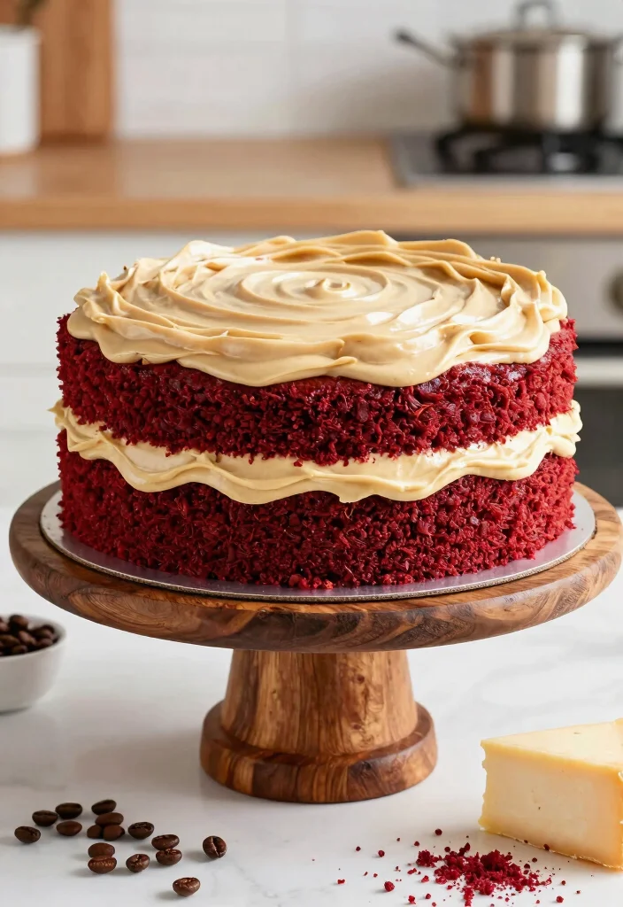 14 Cake Ideas for Boyfriend Birthday With Masculine Designs No Fondant Needed - 9. Red Velvet Cake with Coffee Cream Cheese Frosting 1