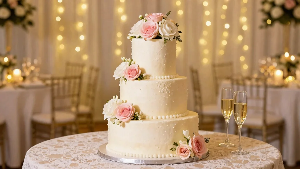 14 Champagne Wedding Cake Ideas With Tiers That Stack Secure