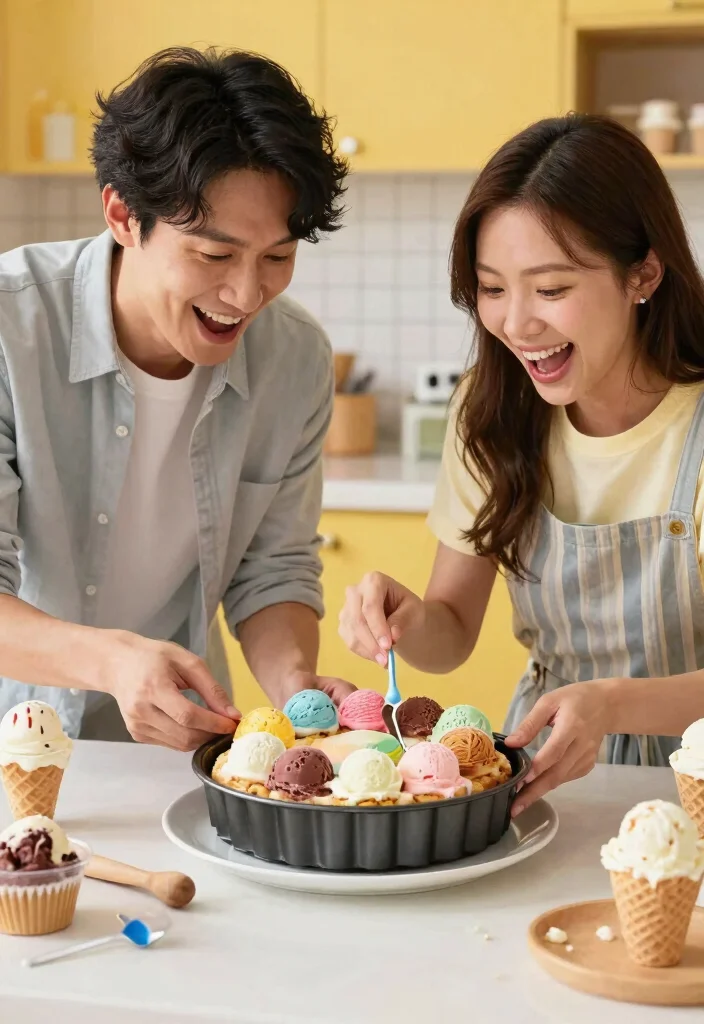 14 Creative Birthday Cake for Boyfriend Ideas Using Basic Pan Shapes - 11. Ice Cream Cake 1