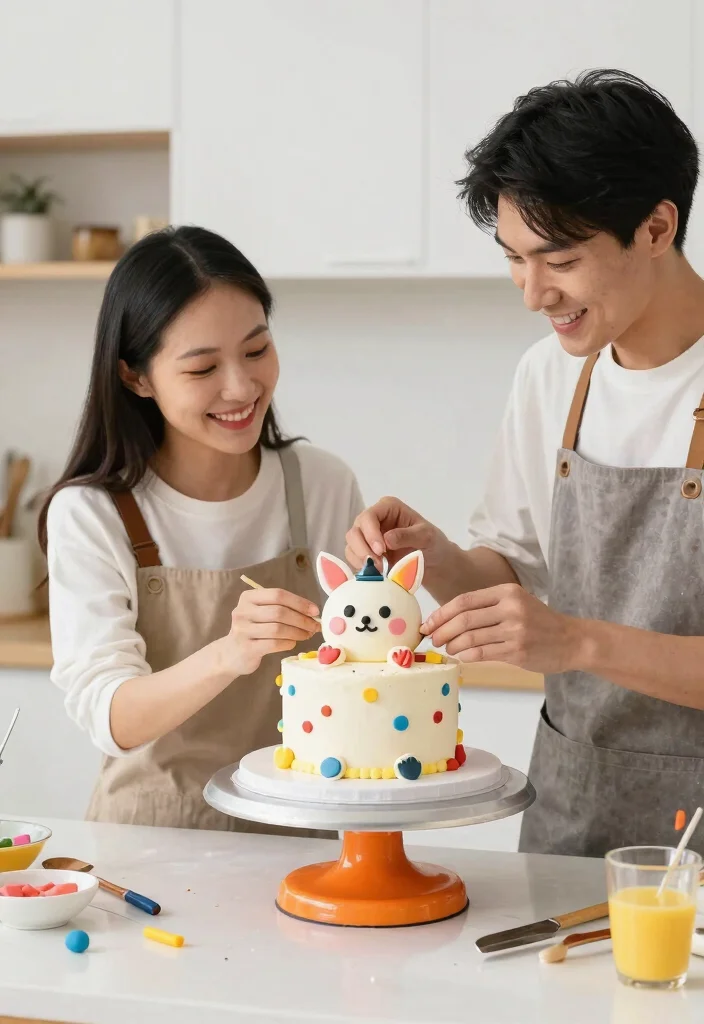 14 Creative Birthday Cake for Boyfriend Ideas Using Basic Pan Shapes - 13. Fondant Animal Cake 1