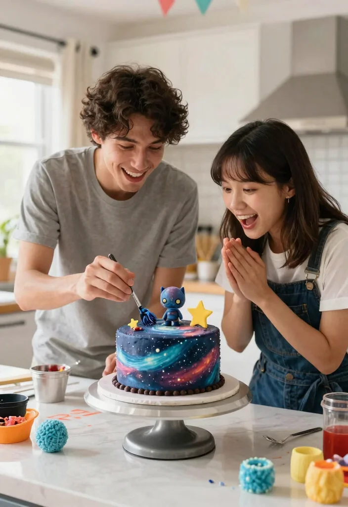 14 Creative Birthday Cake for Boyfriend Ideas Using Basic Pan Shapes - 4. Star Wars Themed Cake 1
