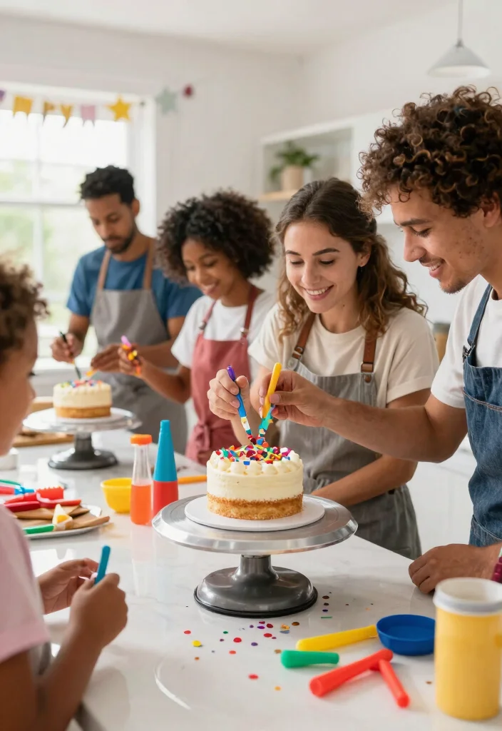 14 Graduation Mini Cake Ideas That Stack Without Sliding - 13. Festive Confetti Cakes 1