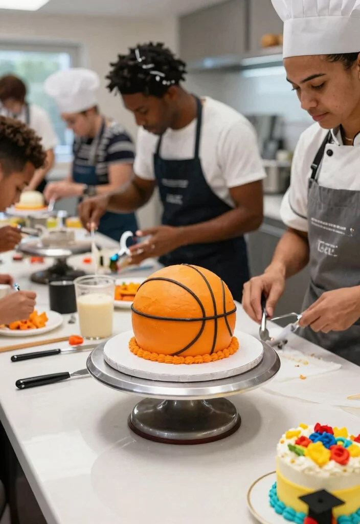 14 Graduation Mini Cake Ideas That Stack Without Sliding - 4. Sports Theme Delight 1