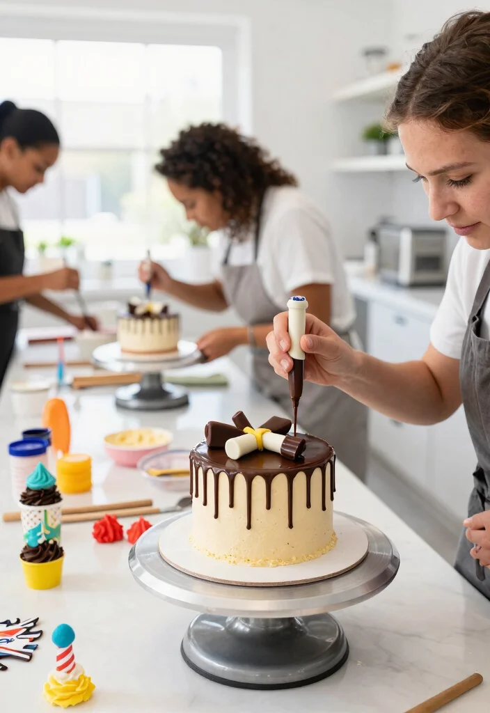 14 Graduation Mini Cake Ideas That Stack Without Sliding - 7. Chocolate Drip Delight 1