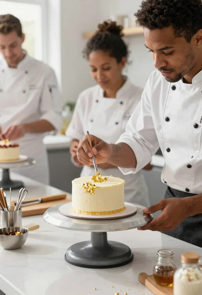 14 Graduation Mini Cake Ideas That Stack Without Sliding - 8. Edible Gold Leaf Glam 1