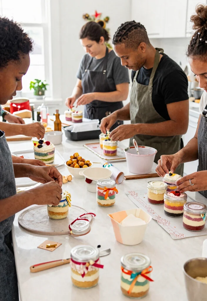 14 Graduation Mini Cake Ideas That Stack Without Sliding - 9. Mini Cake Jar Delights 1