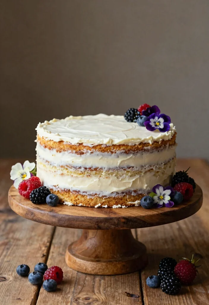 14 Italian Wedding Cake Ideas That Support Multiple Tiers - 3. Rustic Naked Cake 1