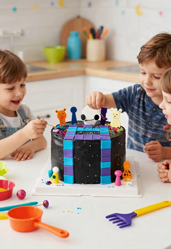 14 Minecraft Cake Ideas Easy Enough for Non-Bakers - 14. End Portal Cake 1