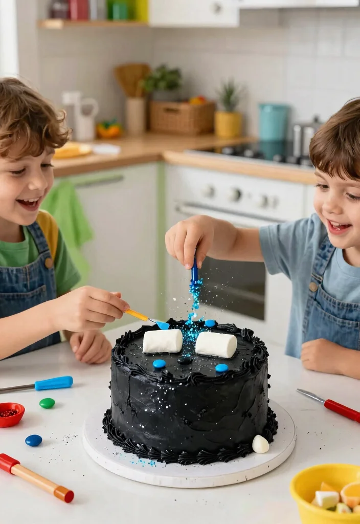 14 Minecraft Cake Ideas Easy Enough for Non-Bakers - 4. Enderman Cake 1