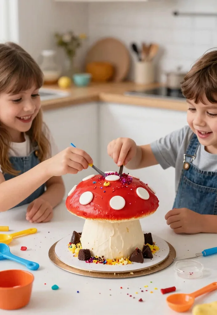 14 Minecraft Cake Ideas Easy Enough for Non-Bakers - 7. Mushroom Cake 1