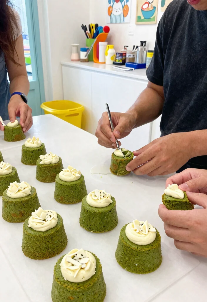 14 Mini Birthday Cake Ideas That Travel Solo Without a Dowel - 5. Matcha Green Tea Mini Cakes 1
