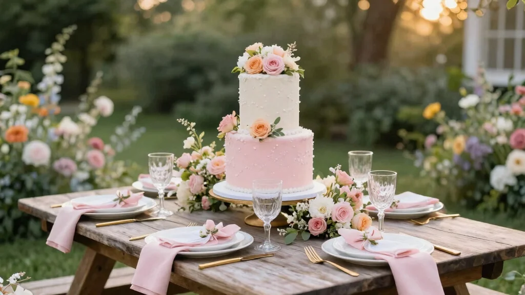 14 Pink Bridal Shower Cake Ideas That Don't Melt During the Party