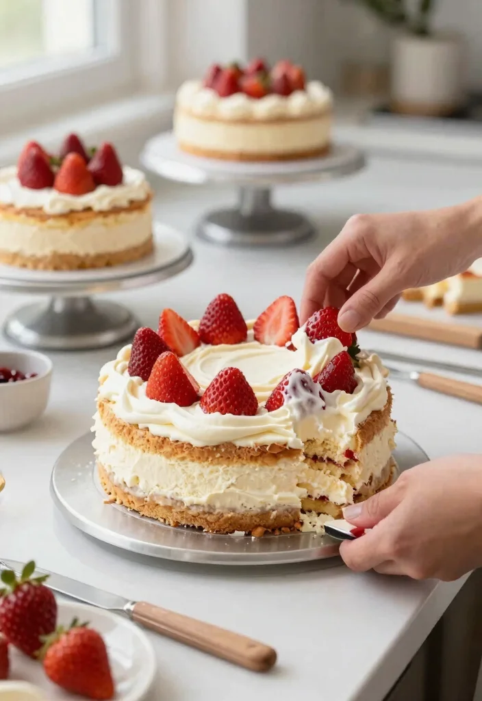 14 Strawberry Naked Cake Ideas That Don't Dry Out - 6. Strawberry Cheesecake Naked Cake 1