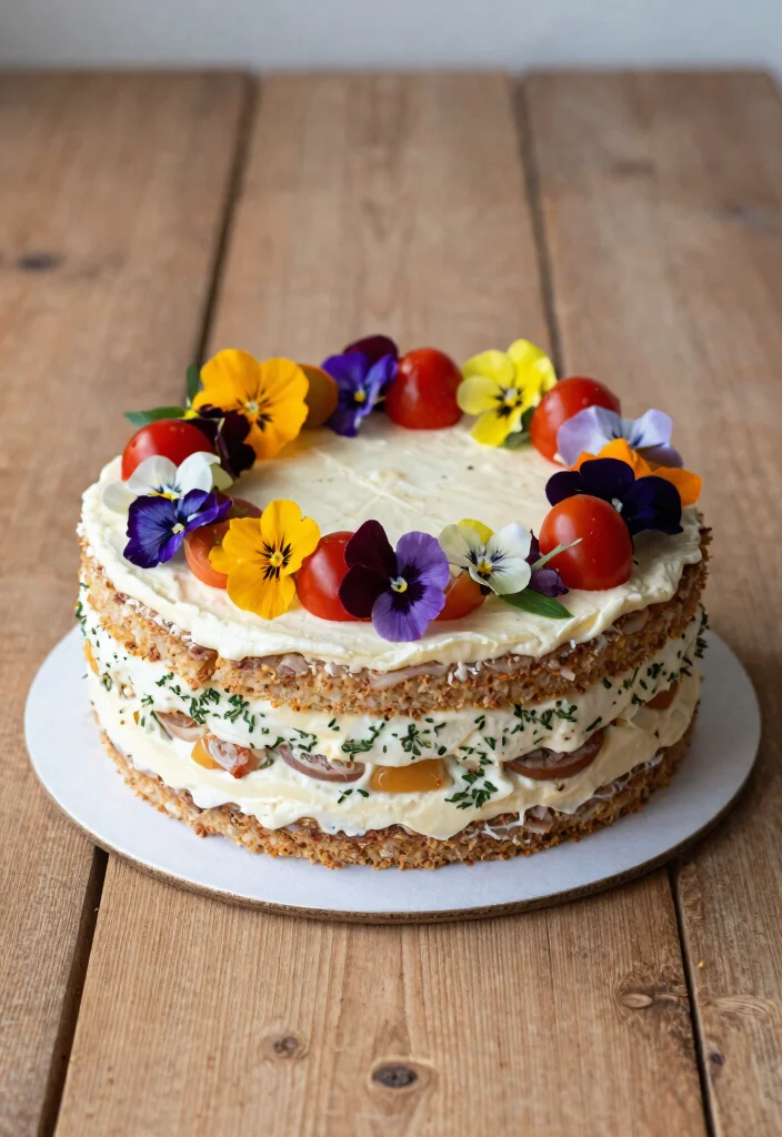 15 Anniversary Cake Pictures That Look Bakery-Quality With Store-Bought Frosting - 14. Savory Anniversary Cake 1