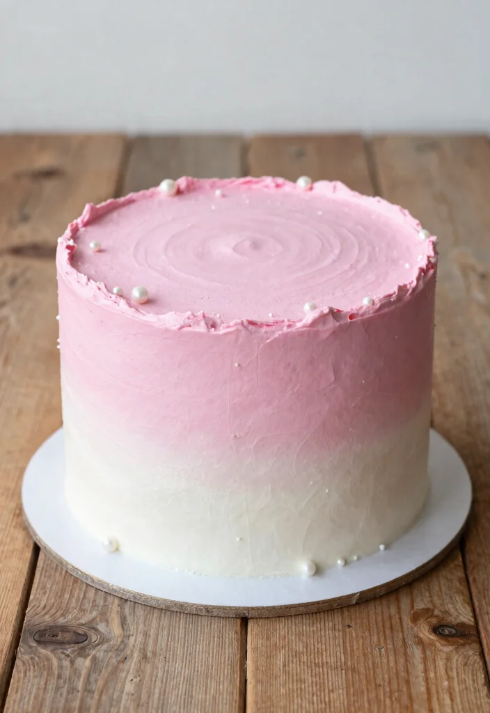 15 Anniversary Cake Pictures That Look Bakery-Quality With Store-Bought Frosting - 2. Ombre Frosting Delight 1