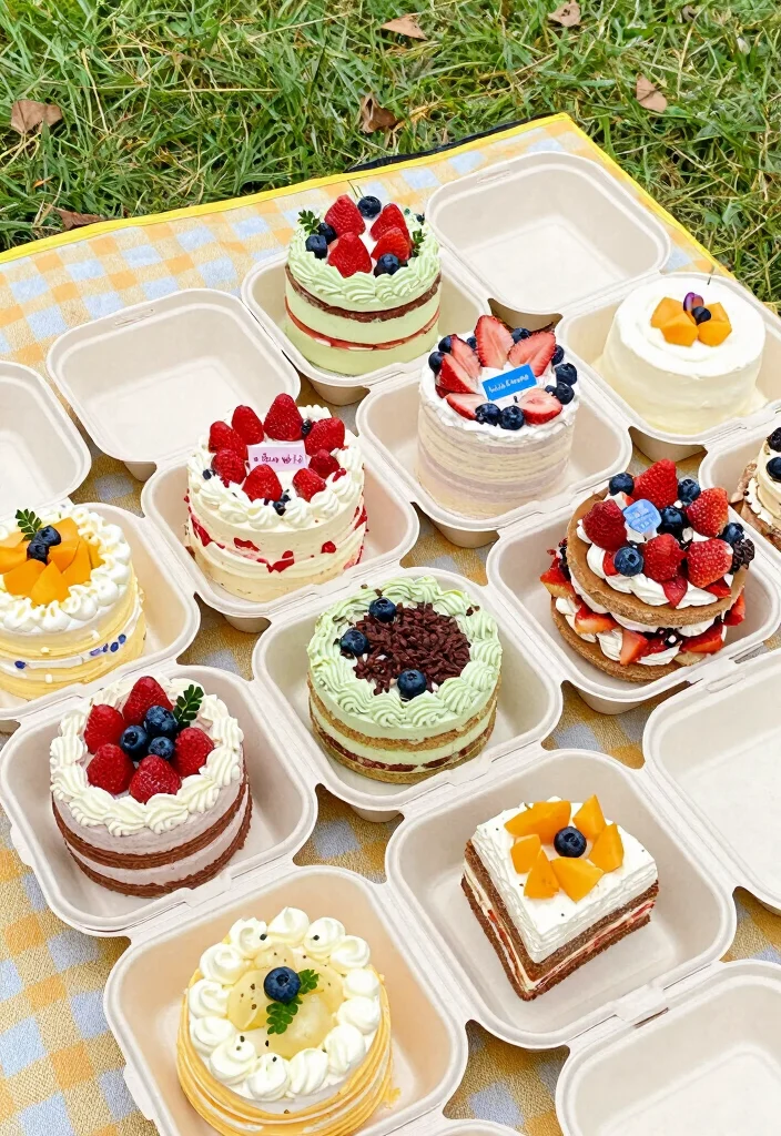 15 Bento Birthday Cake for Boyfriend Ideas That Travel Well - 15. Customizable Flavor Bento Cakes 1