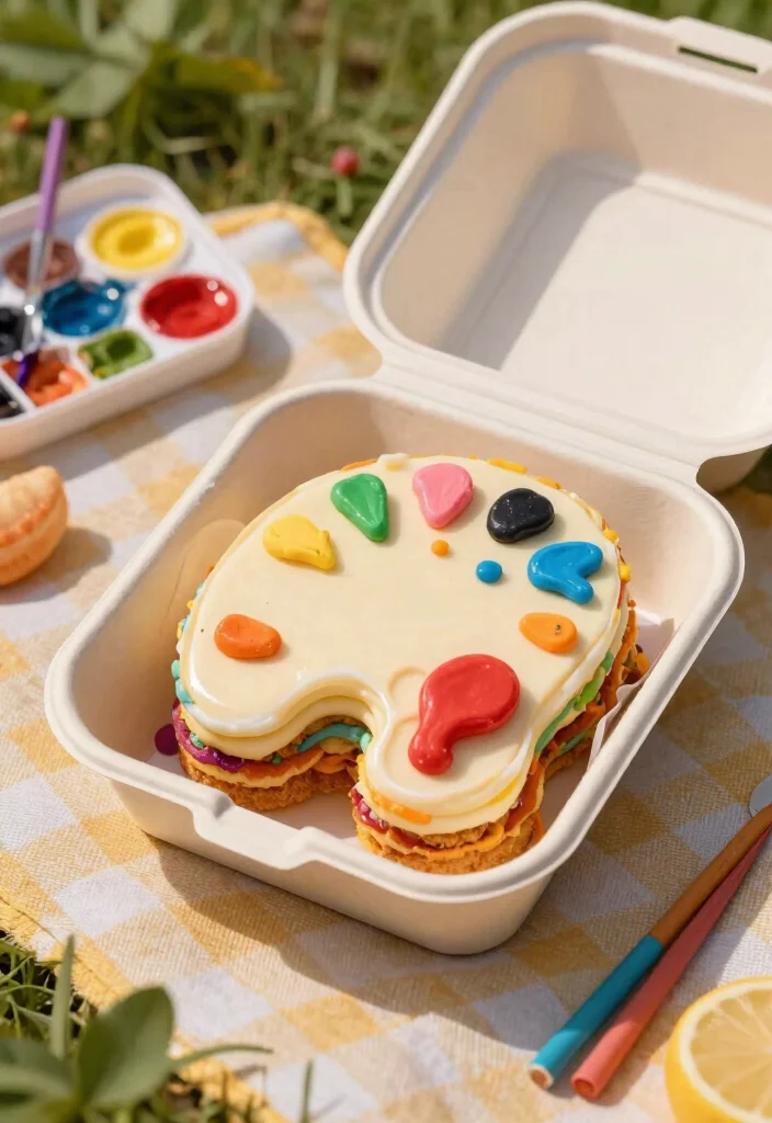 15 Bento Birthday Cake for Boyfriend Ideas That Travel Well - 6. Artistic Soul Bento Cake 1