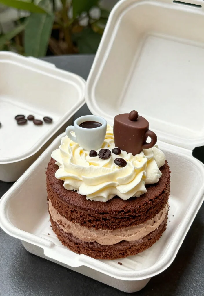 15 Bento Birthday Cake for Boyfriend Ideas That Travel Well - 7. Coffee Lover’s Energizing Bento Cake 1