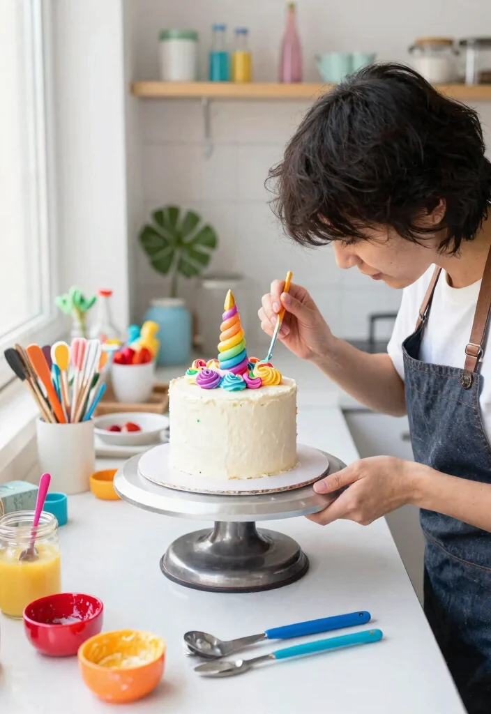15 Funny Birthday Cake Ideas Anyone Can Pipe Without a Steady Hand - 6. The Unicorn Cake 1