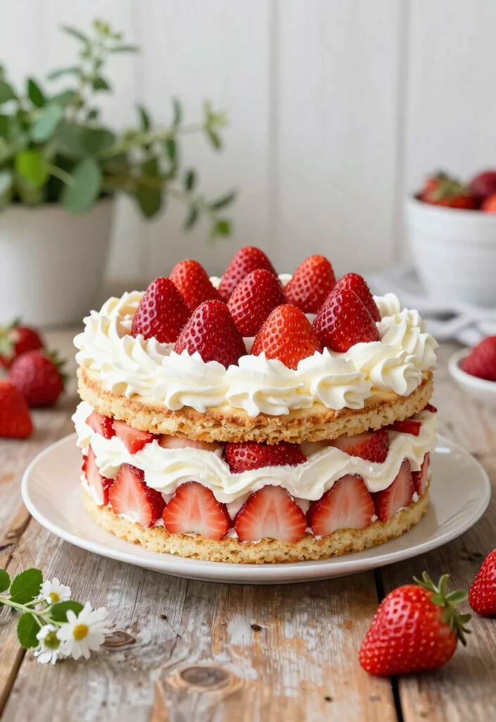 15 Happy Birthday Husband Cake Ideas Without Juvenile Sprinkles - 8. Strawberry Shortcake 1