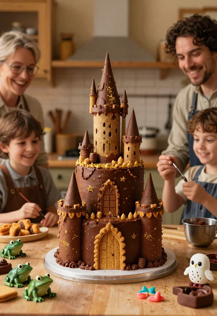 15 Harry Potter Cake Ideas That Look Polished Without Fondant - 1. Hogwarts Castle Cake 1