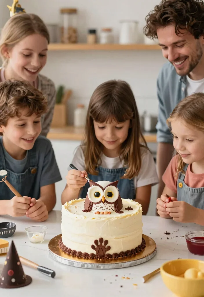 15 Harry Potter Cake Ideas That Look Polished Without Fondant - 9. Hedwig Cake 1