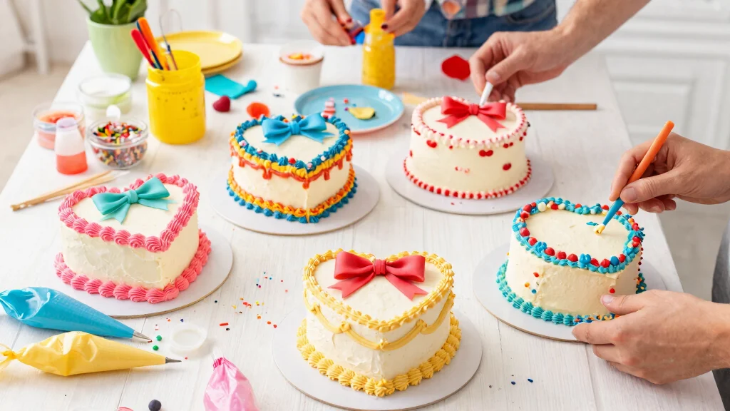 15 Heart Cake With Bows That Don't Slide Off Before Serving