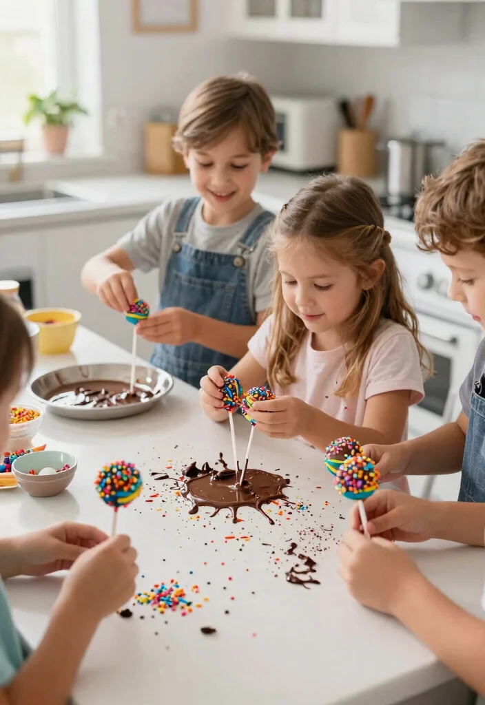 15 Rainbow Cake Pops That Don't Fall Off the Stick - 2. Chocolate-Dipped Rainbow Cake Pops 1