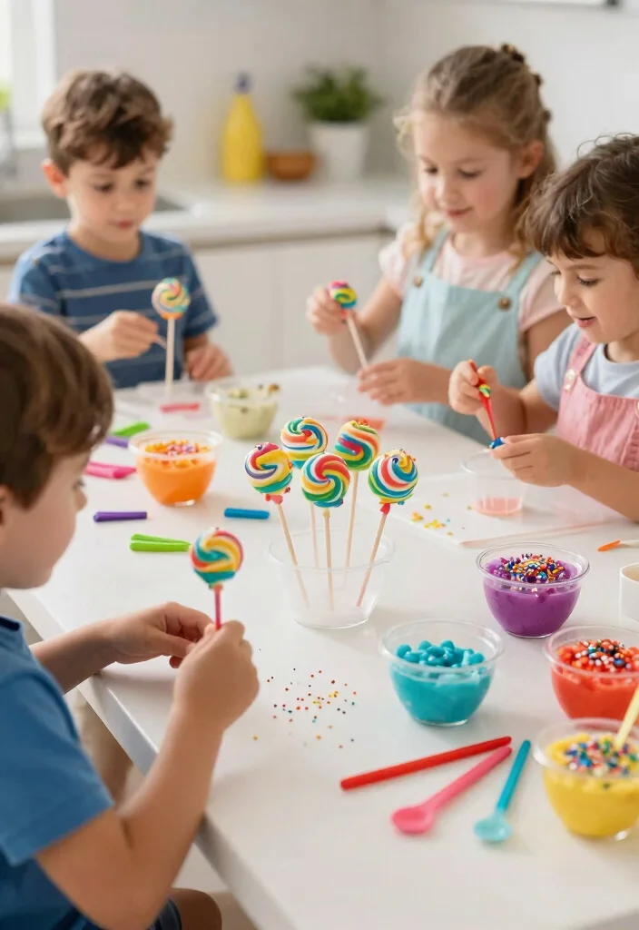 15 Rainbow Cake Pops That Don't Fall Off the Stick - 4. Rainbow Swirl Cake Pops 1
