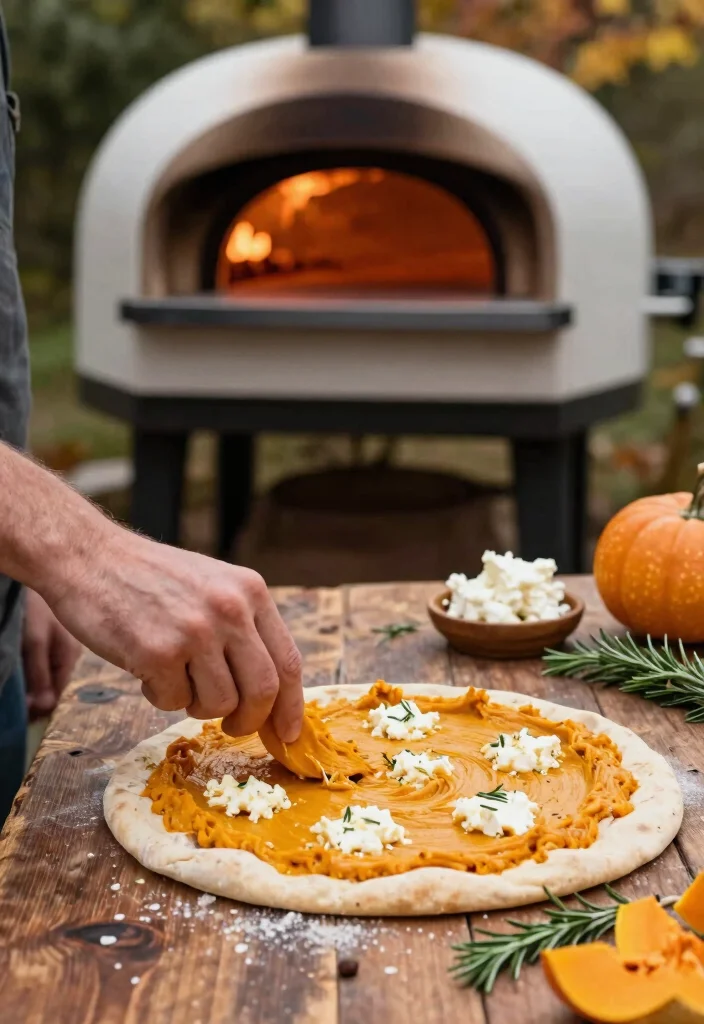 18 Ooni Pizza Oven Recipes That Don't Burn Before the Center Cooks - 14. Pumpkin & Goat Cheese Pizza 1