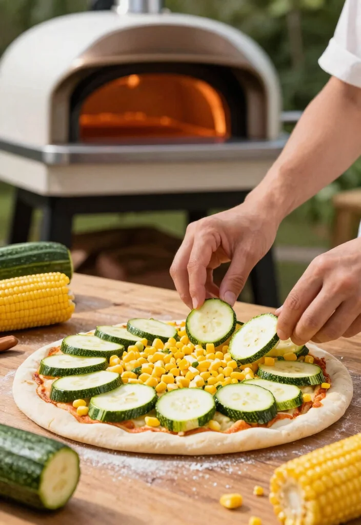 18 Ooni Pizza Oven Recipes That Don't Burn Before the Center Cooks - 15. Zucchini & Corn Summer Pizza 1