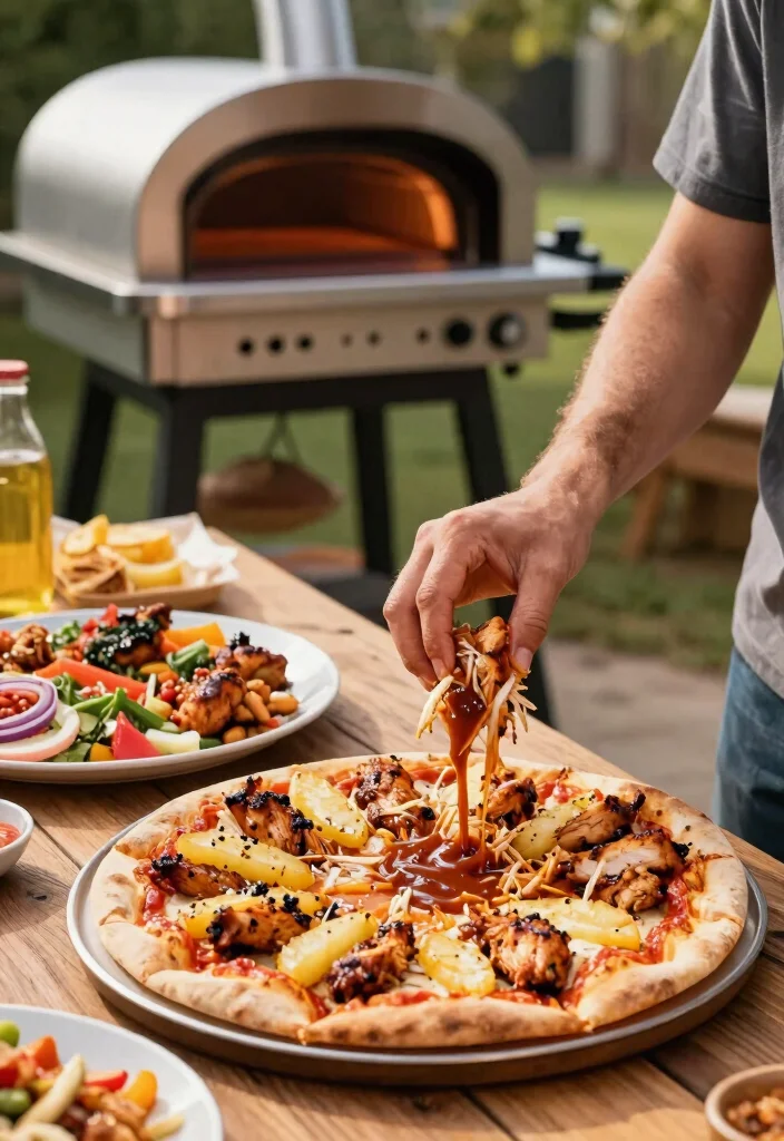 18 Ooni Pizza Oven Recipes That Don't Burn Before the Center Cooks - 4. BBQ Chicken & Pineapple 1