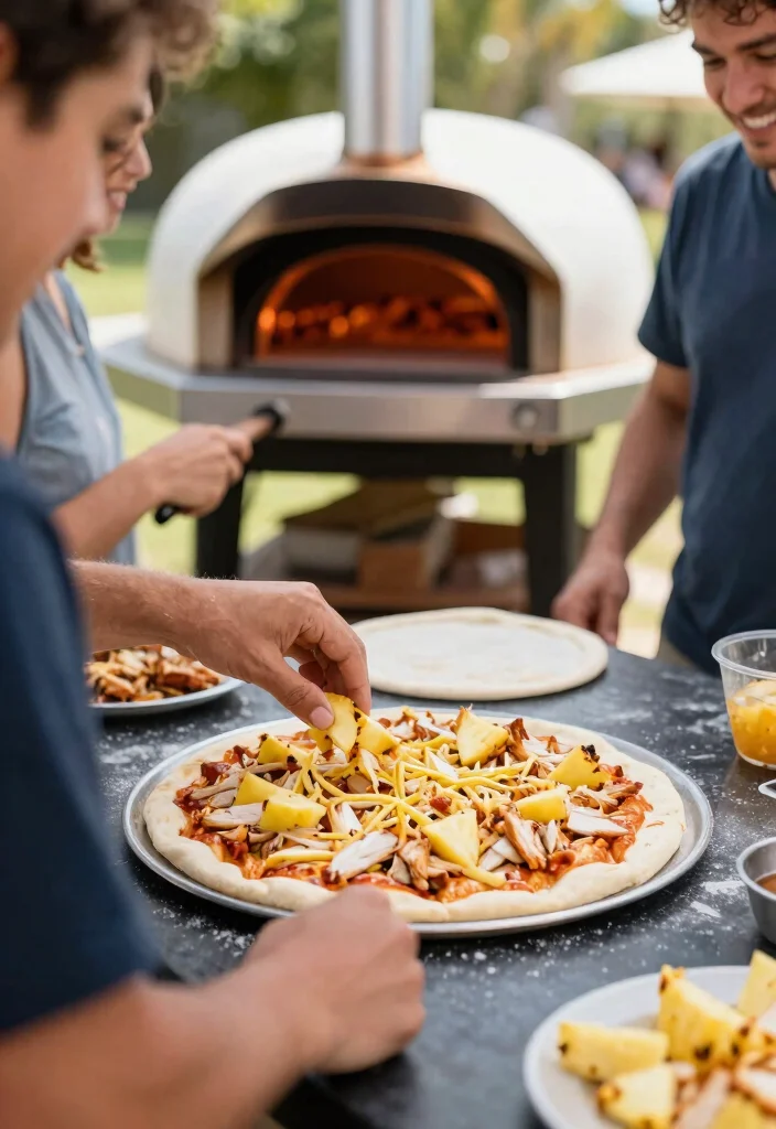 18 Ooni Pizza Oven Recipes That Don't Burn Before the Center Cooks - 9. Hawaiian Chicken Pizza 1