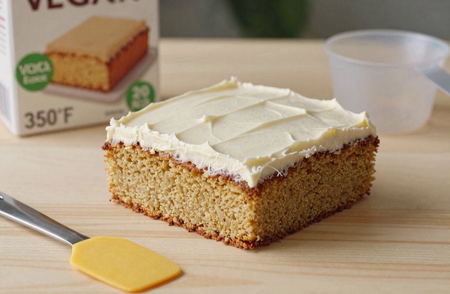 5 Steps to Make Vegan Box Cake 5 bake at 350 f adjust times wisely